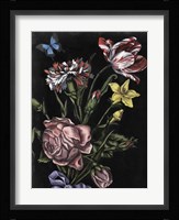 Dark Floral IV Framed Print