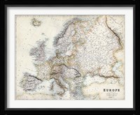 Pastel Map of Europe Fine Art Print