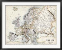 Pastel Map of Europe Fine Art Print