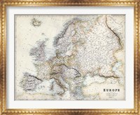 Pastel Map of Europe Fine Art Print