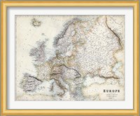 Pastel Map of Europe Fine Art Print