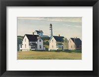 Lighthouse Village (also known as Cape Elizabeth), 1929 Framed Print