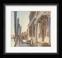 Gondola Moorings on the Grand Canal, 1904/07 Fine Art Print