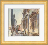 Gondola Moorings on the Grand Canal, 1904/07 Fine Art Print