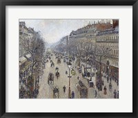 Boulevard Montmartre, Morning, Cloudy Weather, 1897 Fine Art Print