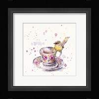 Tea Time (Eastern Yellow Robin) Fine Art Print