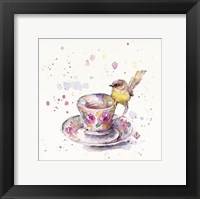 Tea Time (Eastern Yellow Robin) Fine Art Print