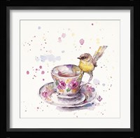 Tea Time (Eastern Yellow Robin) Fine Art Print