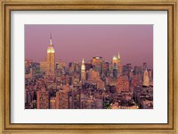 Sunset over Manhattan Fine Art Print