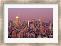 Sunset over Manhattan Fine Art Print