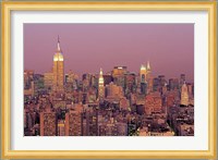 Sunset over Manhattan Fine Art Print