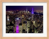 Midtown and Lower Manhattan at Night Fine Art Print