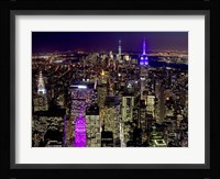 Midtown and Lower Manhattan at Night Fine Art Print