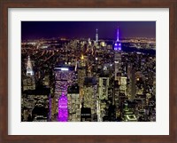 Midtown and Lower Manhattan at Night Fine Art Print