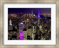 Midtown and Lower Manhattan at Night Fine Art Print