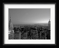 Midtown and Lower Manhattan at dusk Fine Art Print