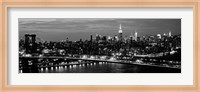 Midtown Manhattan and Williamsburg Bridge 2 Fine Art Print