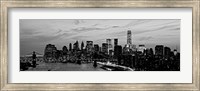 Lower Manhattan at dusk Fine Art Print