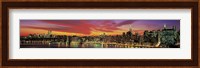 Sunset Over New York Fine Art Print