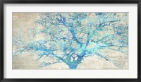 Turquoise Tree Framed Print