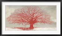 Red Tree Framed Print