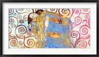 Klimt's Embrace 2.0 Framed Print