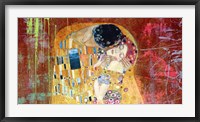 Klimt's Kiss 2.0 (detail) Framed Print