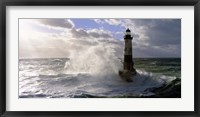 Phare d' Ar-Men pres de l'ile de Sein Fine Art Print