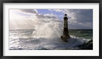 Phare d' Ar-Men pres de l'ile de Sein Fine Art Print