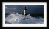 Phare d' Ar-Men lors d' une Tempete Fine Art Print