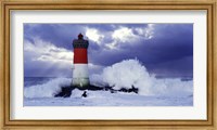 Phare des Pierres-noires lors d'une Tempete Fine Art Print