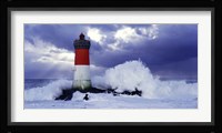 Phare des Pierres-noires lors d'une Tempete Fine Art Print