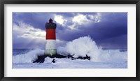 Phare des Pierres-noires lors d'une Tempete Fine Art Print