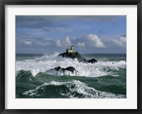 Phare de Tavennec, mer d'Iroise Fine Art Print