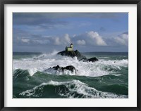 Phare de Tavennec, mer d'Iroise Fine Art Print
