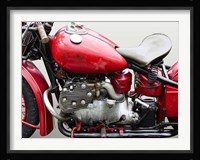 Vintage American Motorbike (detail) Fine Art Print