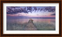 Boat Ramp and Filigree Clouds, Bavaria, Germany Fine Art Print