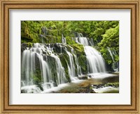 Waterfall Purakaunui Falls, New Zealand Fine Art Print