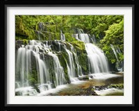 Waterfall Purakaunui Falls, New Zealand Fine Art Print