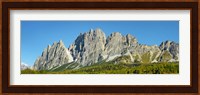 Pomagagnon and Larches in Autumn, Cortina d'Ampezzo, Dolomites, Italy Fine Art Print