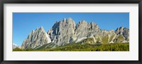Pomagagnon and Larches in Autumn, Cortina d'Ampezzo, Dolomites, Italy Fine Art Print