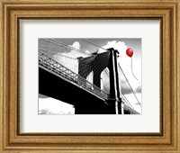 Balloon over Brooklyn Bridge Fine Art Print