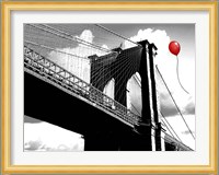 Balloon over Brooklyn Bridge Fine Art Print