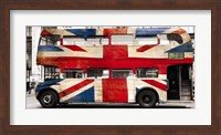Union Jack Double-Decker Bus, London Fine Art Print
