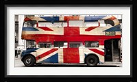 Union Jack Double-Decker Bus, London Fine Art Print