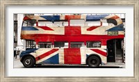 Union Jack Double-Decker Bus, London Fine Art Print