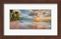 Beach in Maui, Hawaii, at sunset Fine Art Print