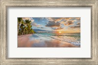 Beach in Maui, Hawaii, at sunset Fine Art Print