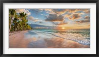 Beach in Maui, Hawaii, at sunset Fine Art Print