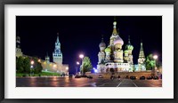 Red Square at Night, Moscow Framed Print